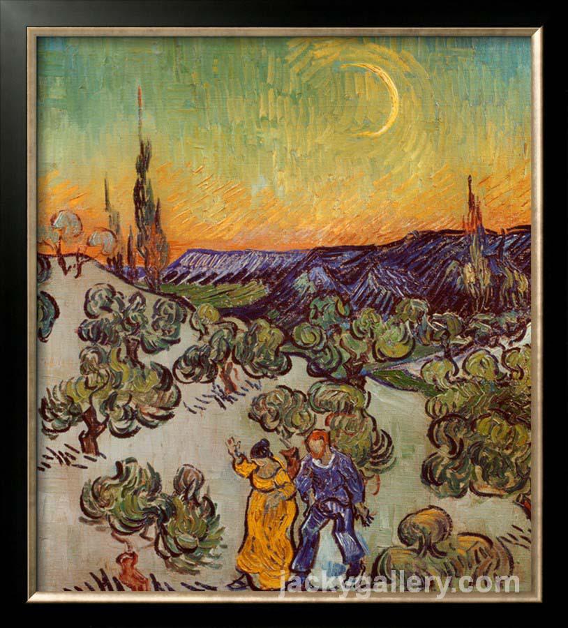 The Promenade, Evening, Van Gogh painting